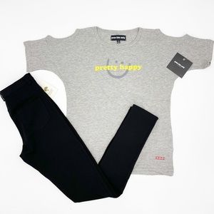 MULTIPLE SIZES AVAILABLE!  2 Piece Girl’s outfit Jeggings & Cold Shoulder tee